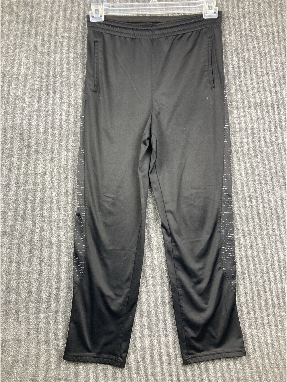 Tek Gear Boys Size XL 18/20 Black Pocket Straight Leg Training Pants
